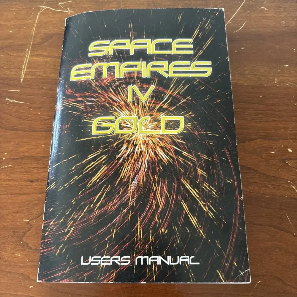Space Empires 4 IV Gold (PC, 2002) Windows PC CD Computer Game Manual CD